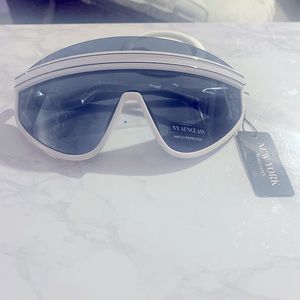 New York Sunglasses (white with clear lens only)